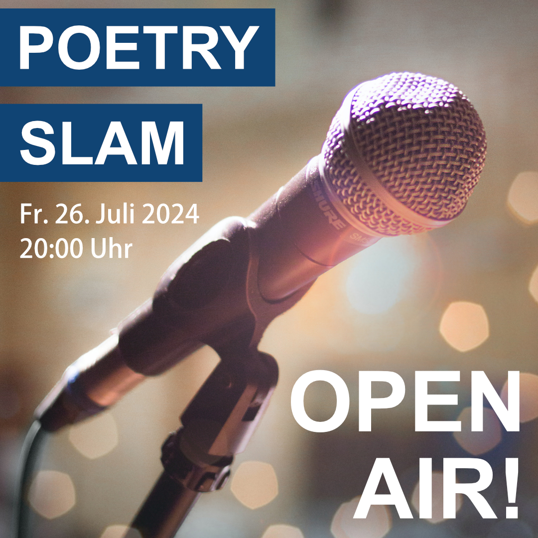 Poetry Slam am 26. Juli 2024 auf der Waldbühne in Sigmaringendorf